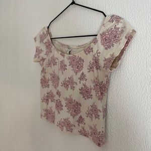 cream & blush pink crop SOLD